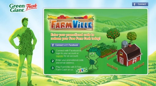 GreenGiant Farmville Promotion Sucks ALong with 7/11